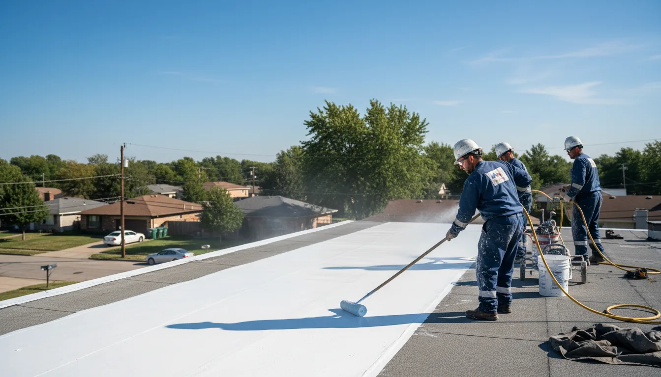 Commercial roof coating in Lake Station, IN near me